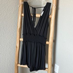 Black Stretchy Romper - Size M